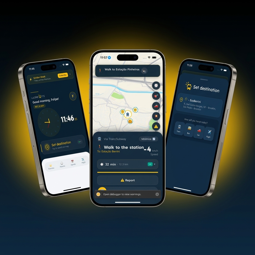 WakeMI App Showcase on iPhone 15 Pro